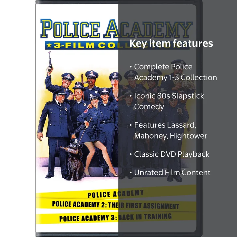 SDS, Police Academy 1-3 Collection DVD, 3-disc set, Comedy