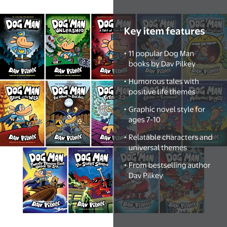 Dog Man Unleashed Collection: Graphic Novels Set (Books 1-10) with