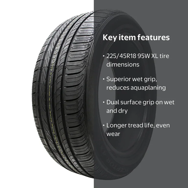 S. Sceptor 4XS All Season 225/45R18 95W XL Tire, Sedans Coupes CUVs