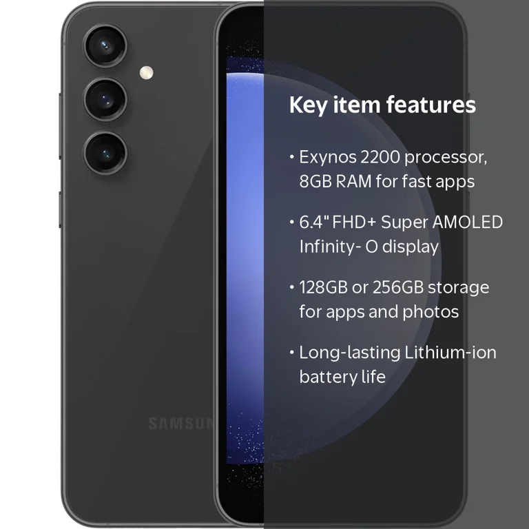 Samsung Galaxy S23 FE 5G Smartphone, 128GB, Gray, GSM Unlocked