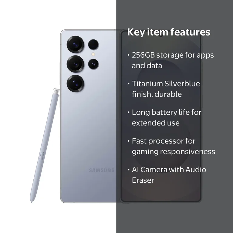 Galaxy S25 Ultra 256GB ブルー SIMフリー【A】 SAMSUNG Galaxy S25 Ultra Cell Phone, 256GB, AI Smartphone