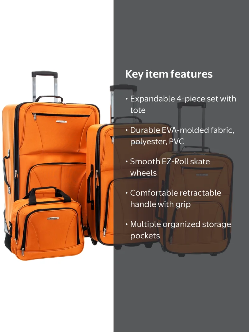 Rockland 4 Piece Luggage Set F32 18