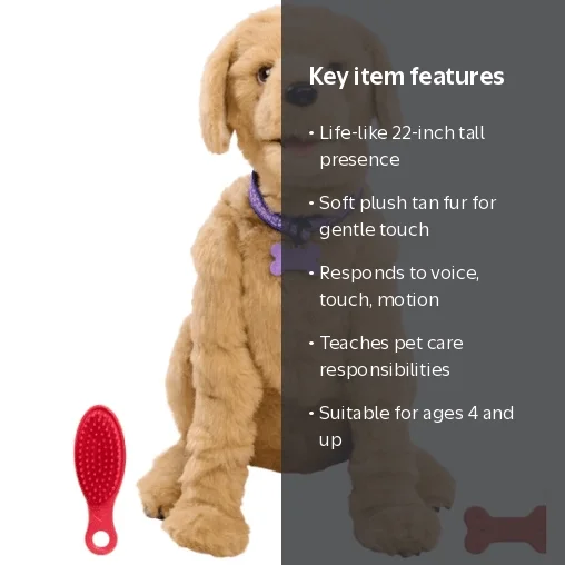いぬ FurReal Biscuit My Lovin' Pup-22 INCH- Responds To Voice Commands