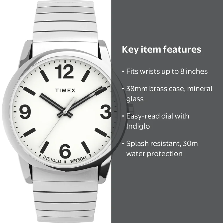 Timex Men's Easy Reader Bold 38mm Perfect Fit Watch – Two-Tone