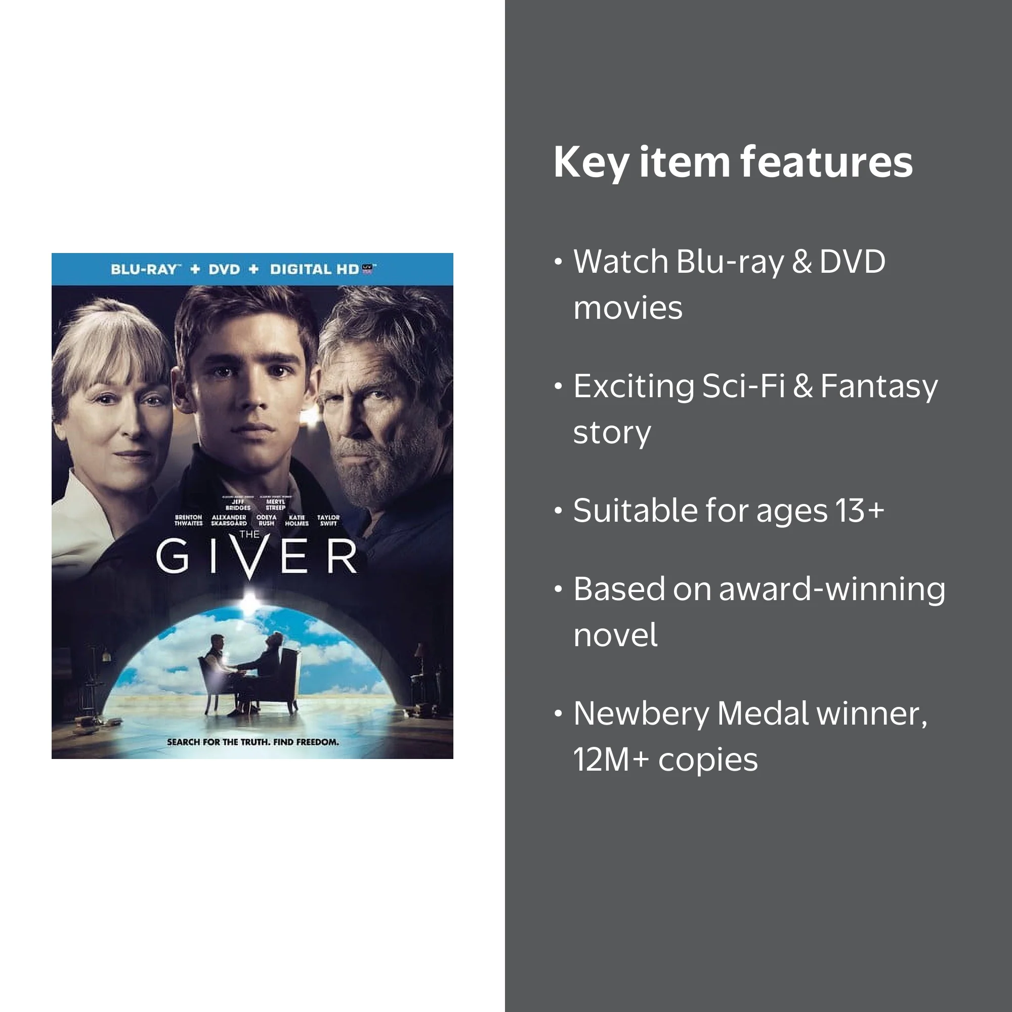 The Giver (Blu-ray + DVD), TWC, Sci-Fi & Fantasy - Walmart.com
