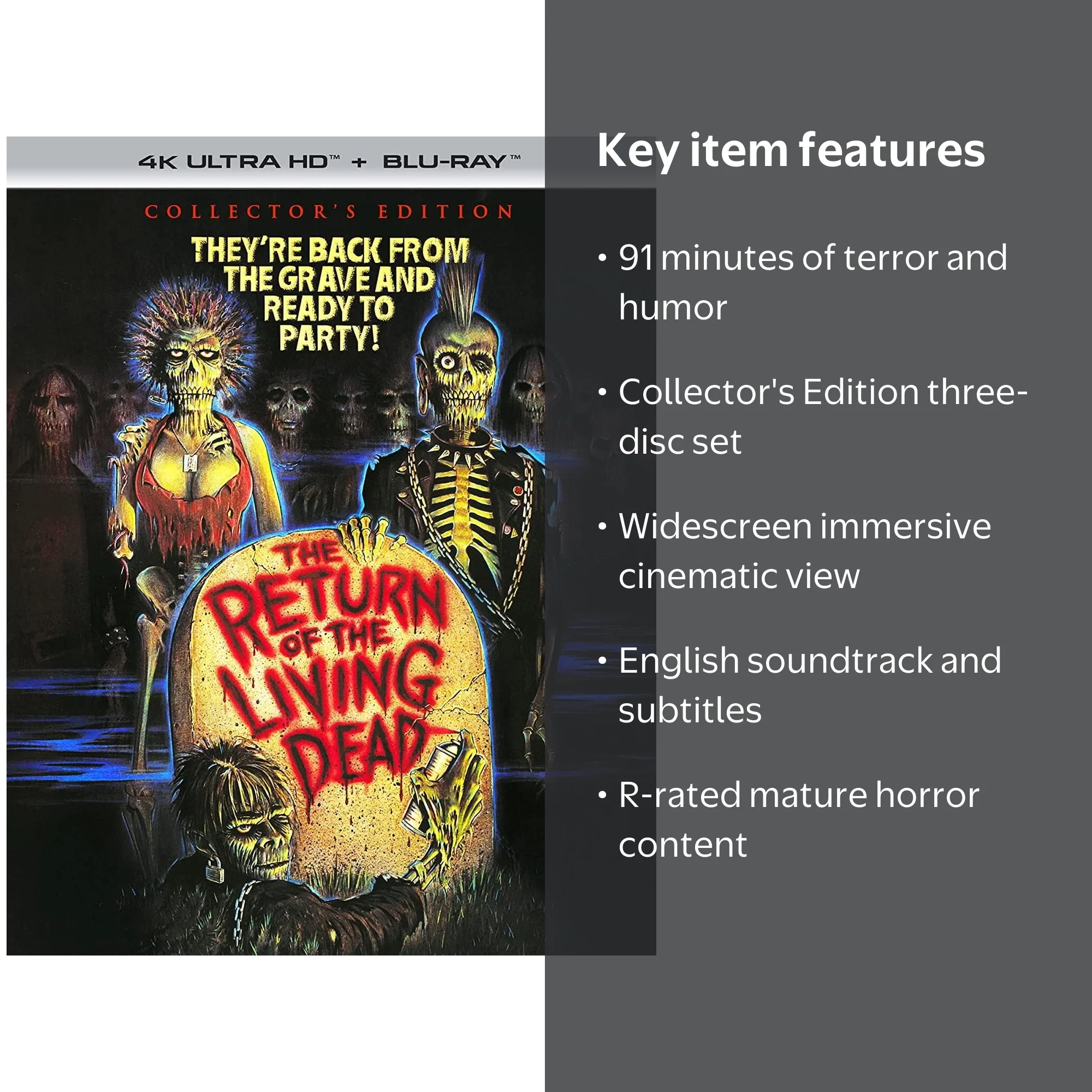 SDS, The Return of the Living Dead Collector's Edition, Three-disc