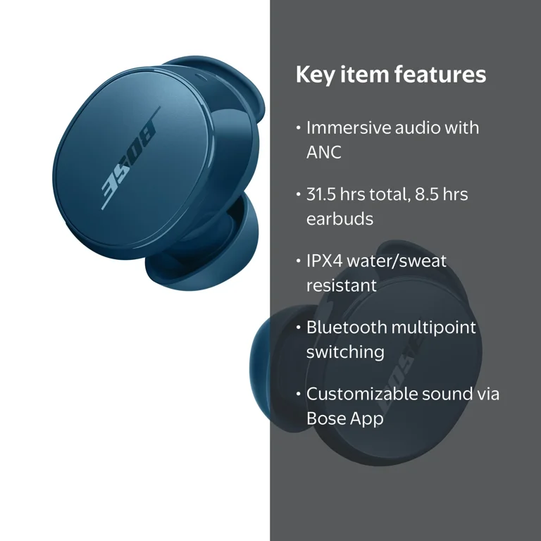Bose QuietComfort Earbuds, Wireless Noise Cancelling Earbuds