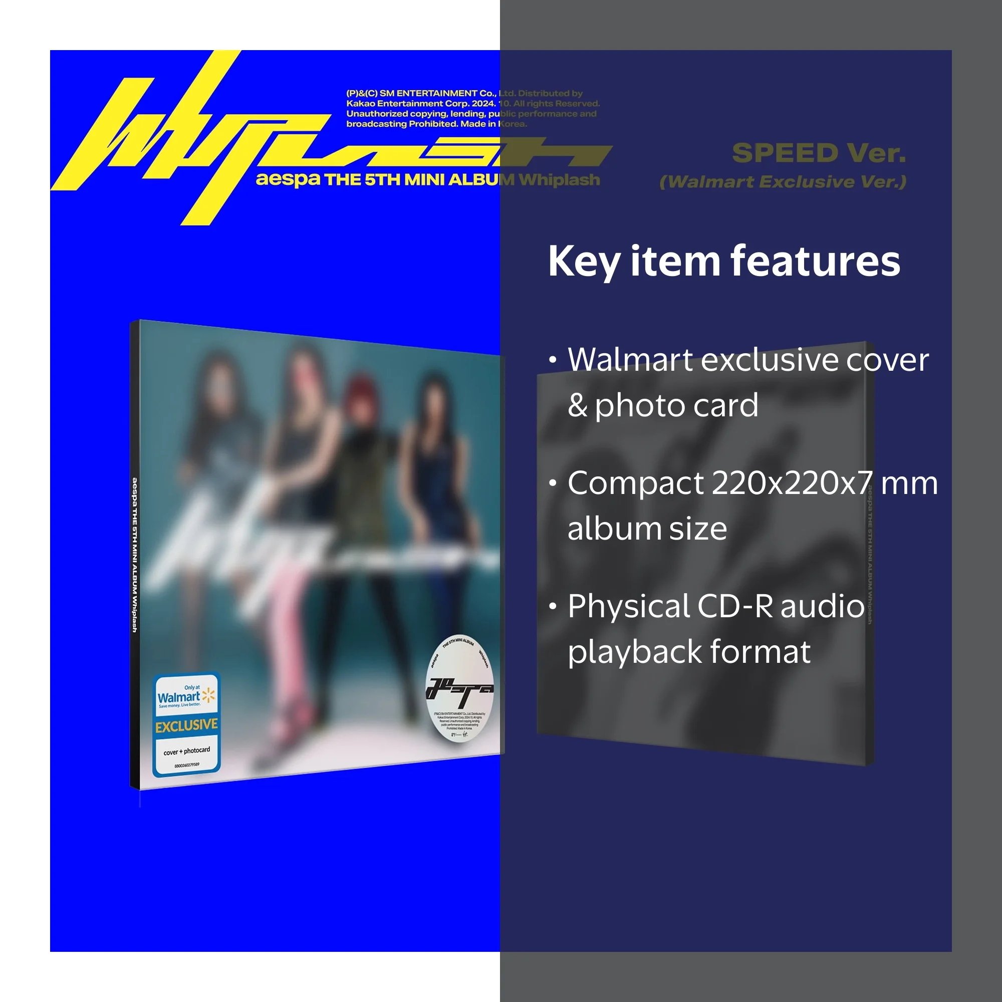 aespa - The 5th Mini Album 'Whiplash' (SPEED Ver.) (Walmart