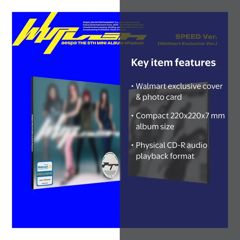 aespa - The 5th Mini Album 'Whiplash' (SPEED Ver.) (Walmart