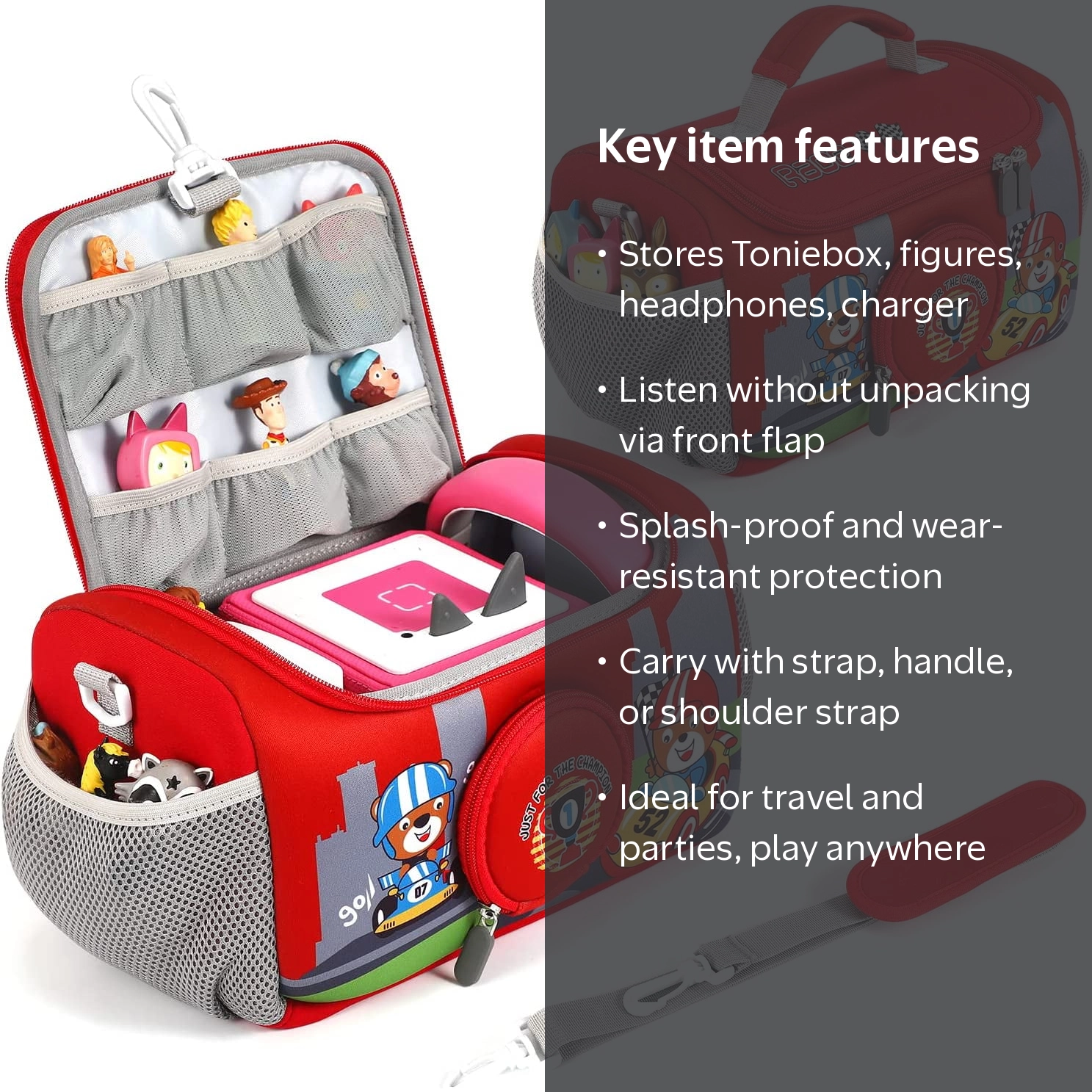Toniebox Starter Set Carrying Case - Storage Bag, Kids Audio
