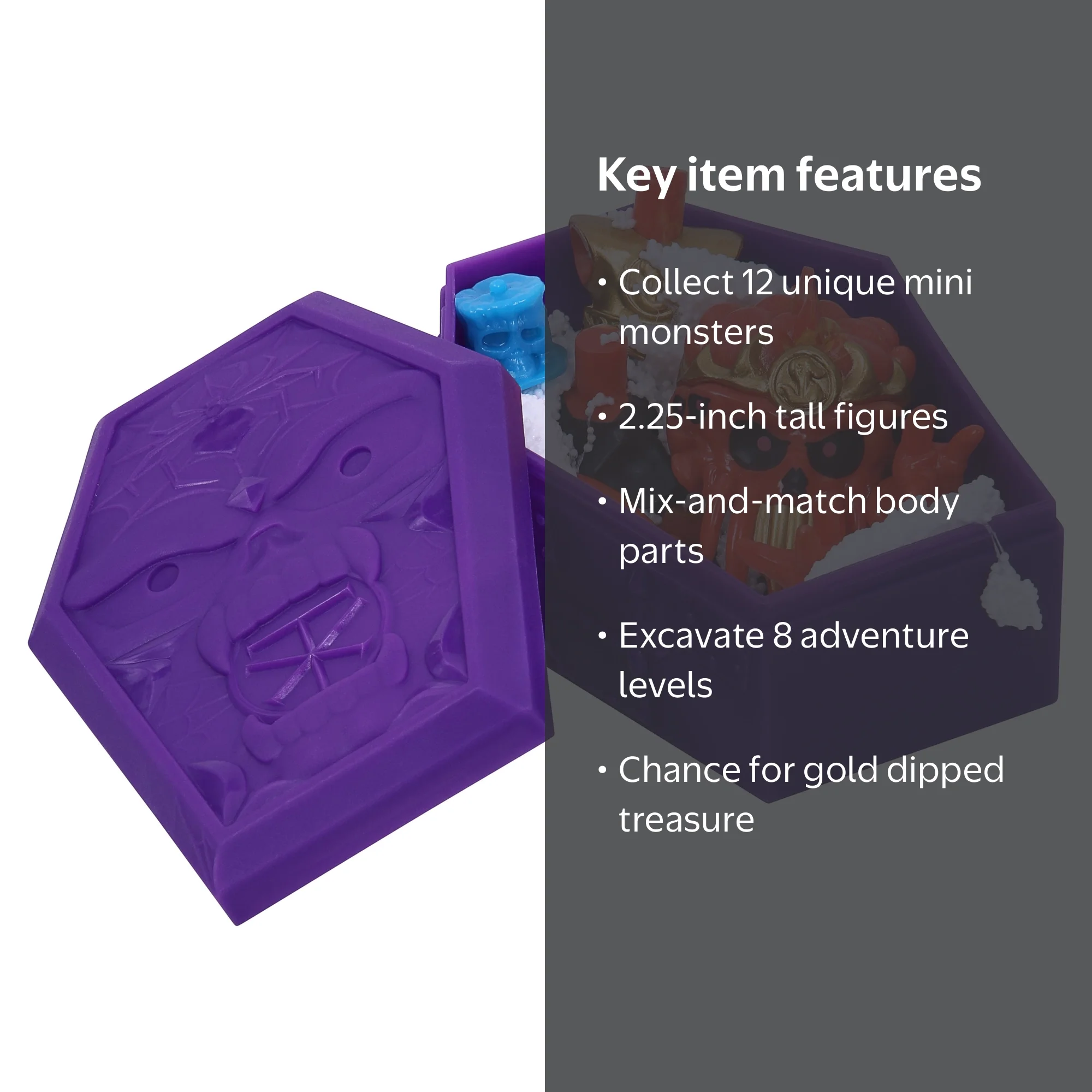 Treasure X S7 Monster Gold Mini Monsters Action Figure Set with