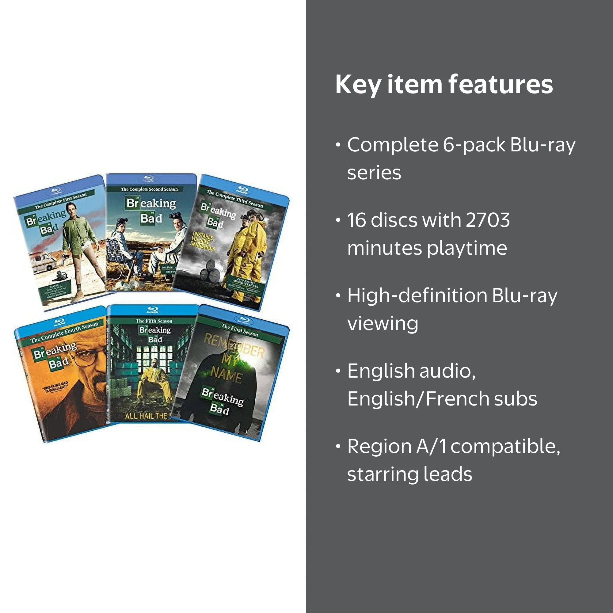 Breaking Bad: The Complete Series (6-Pack Bundle) [Blu-ray