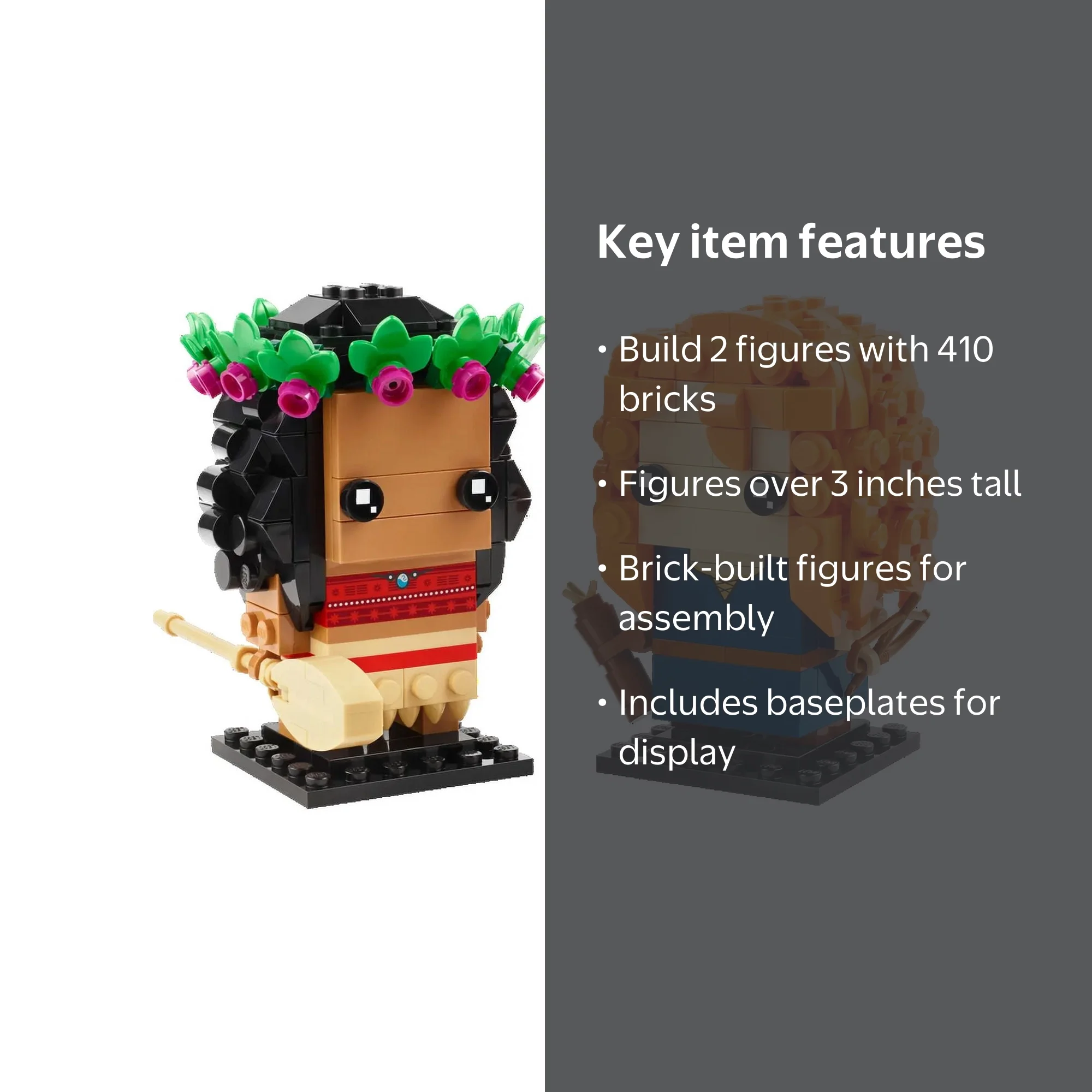 LEGO Brickheadz Disney Moana and Merida Set 410 Pieces Buildable