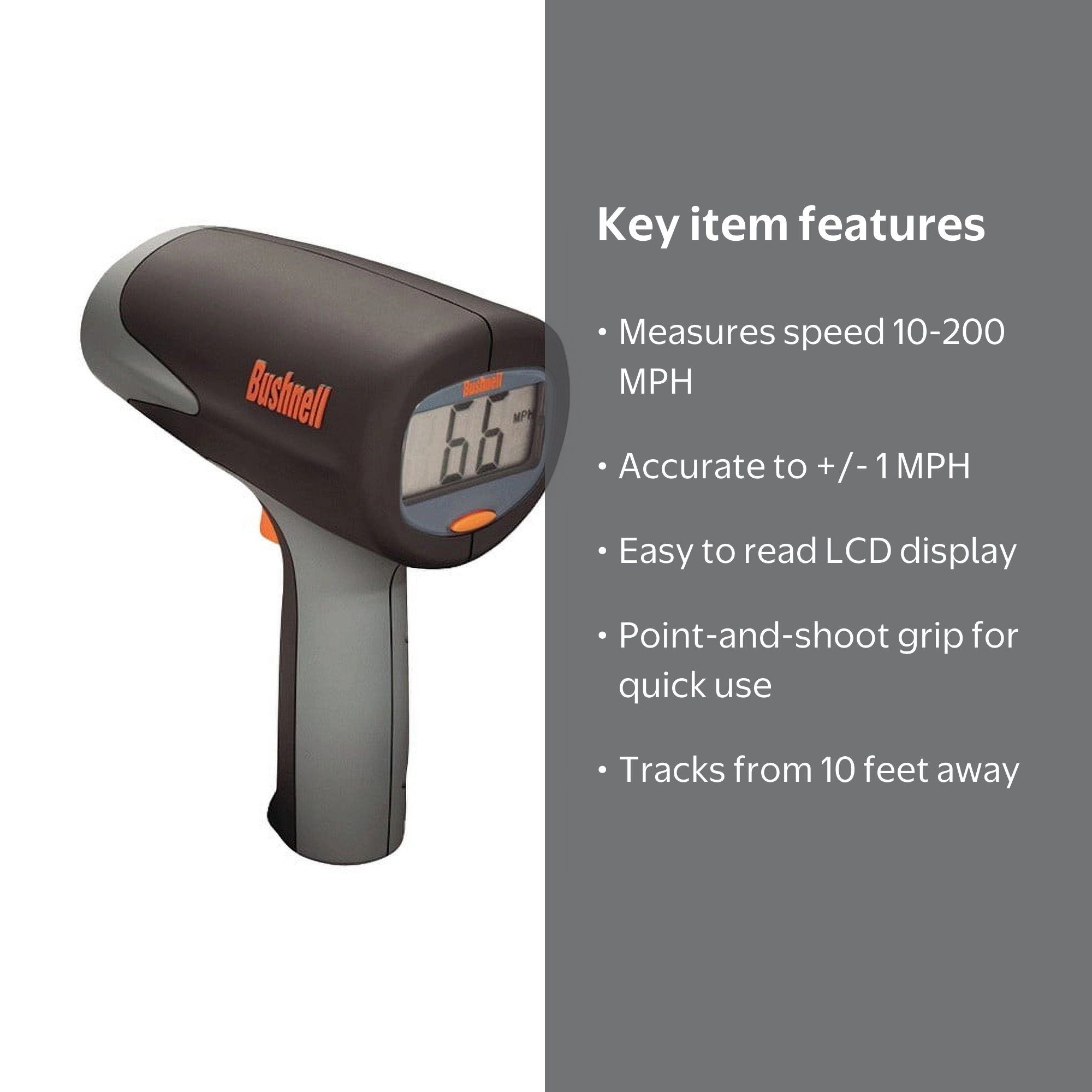 Bushnell Velocity スポーツ速度計 Free Shipping! Bushnell Velocity Speed Gun Gray, Handheld Speed