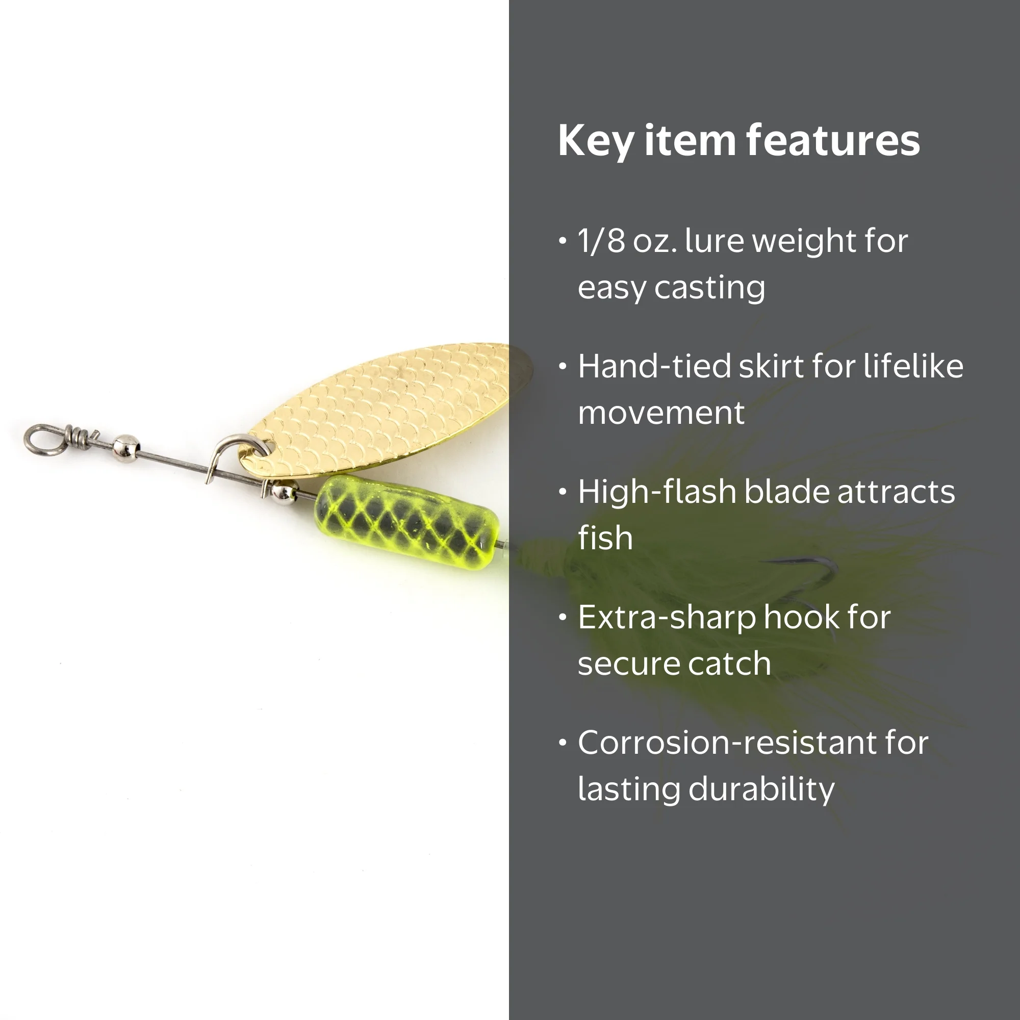 Ozark Trail 1/8 oz Silver Inline Spinner Fishing Lure for Trout and Bass - Walmart.com Ozark Trail 1/8 oz Silver Inline Spinner Fishing Lure for Trout and Bass - Walmart.com
