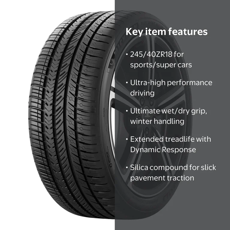 Michelin, Passenger Tire, 245/40ZR18 97Y XL, All Season