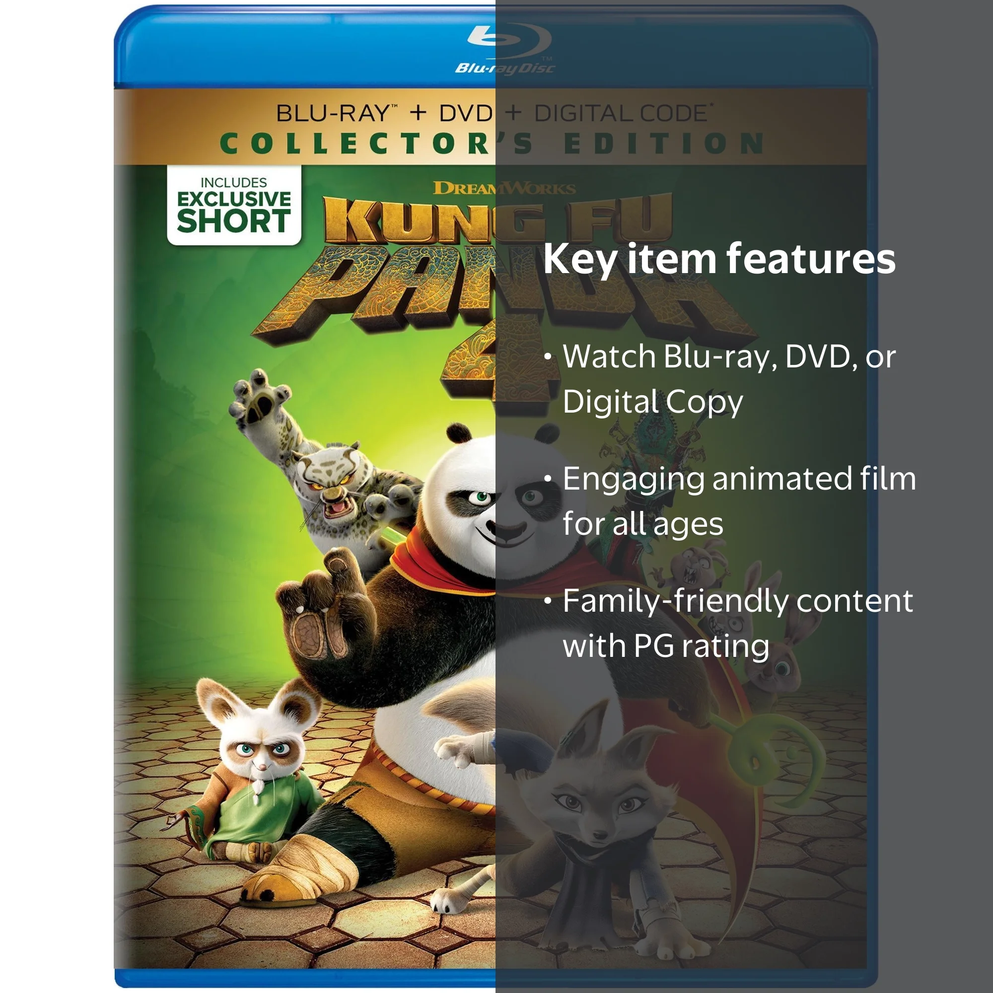Kung Fu Panda 4 (Blu-ray + DVD + Digital Copy) - Walmart.com