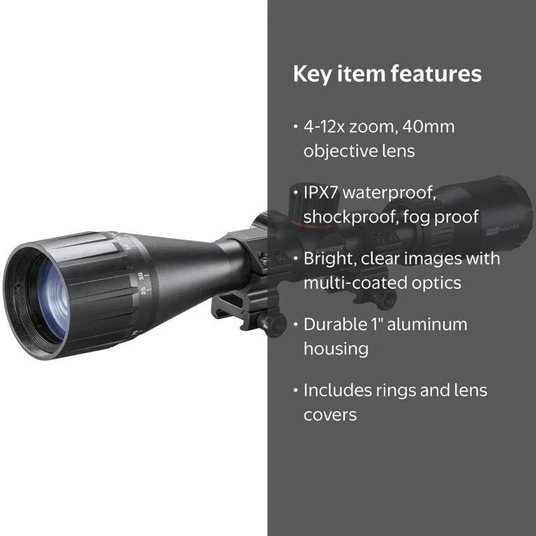 Simmons, Riflescope, SPH41240, 4-12x40mm Waterproof Fully Coated