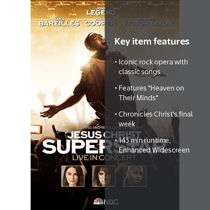 Universal Studios, Jesus Christ Superstar, DVD, Live in Concert