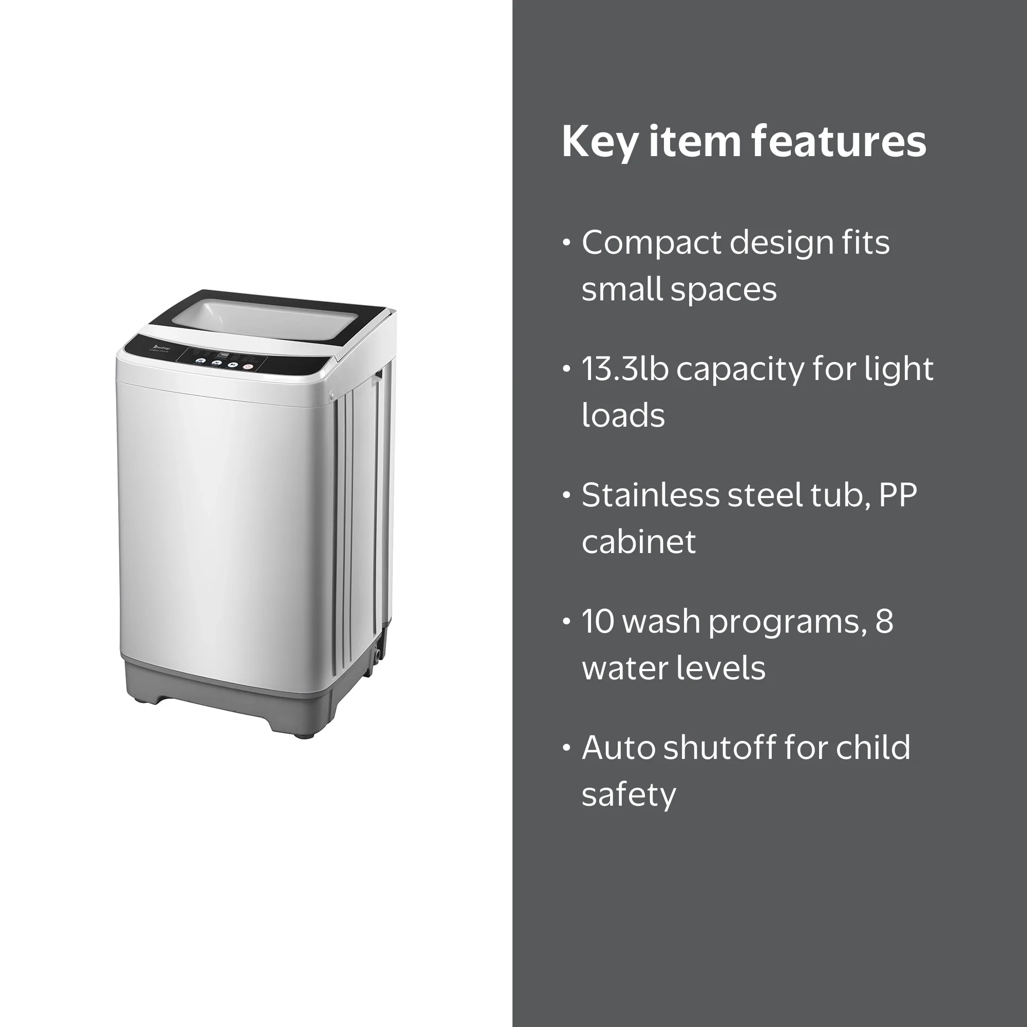 ZOKOP Full-Automatic Portable Size Washing Machine, Clothes Fully