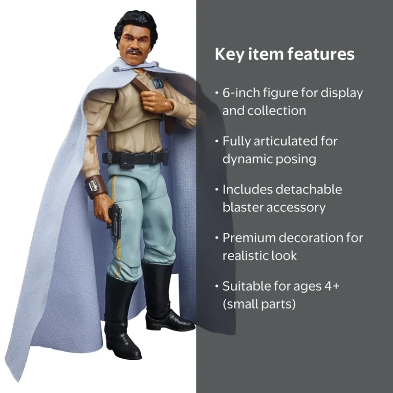 Star Wars Black Series Lando Calrissian Action Figure, Return of