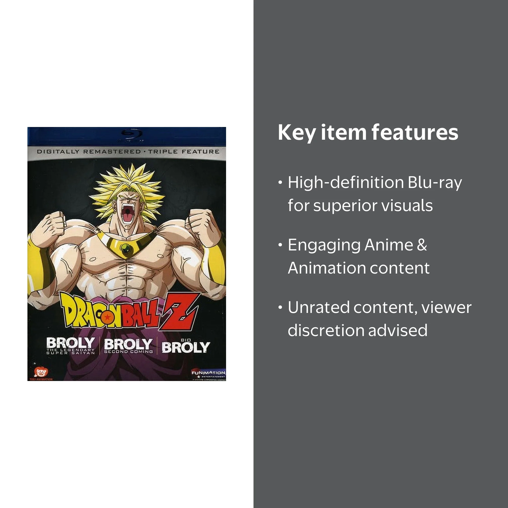 Funimation Prod Dragon Ball Z: Broly Triple Feature Collection