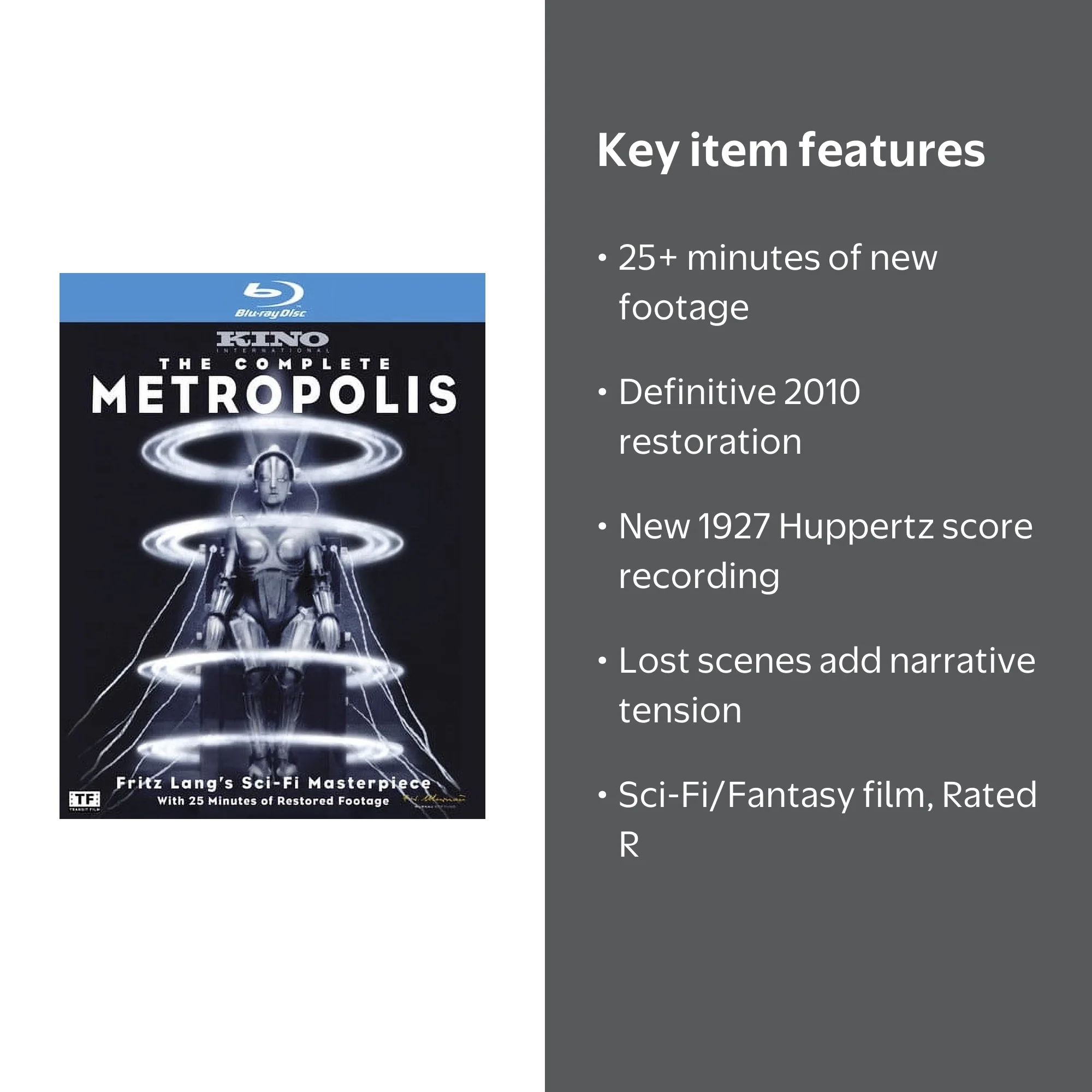 Metropolis (The Complete Metropolis) (2010 Restored) - Walmart.com