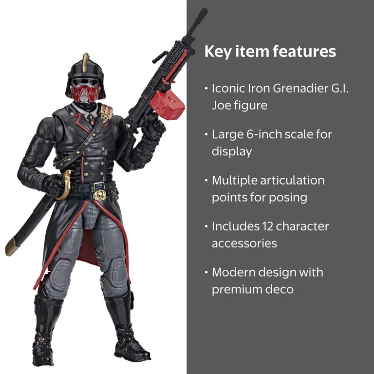 G.I. Joe, Action Figure, #132, Iron Grenadier 6‚Äù with