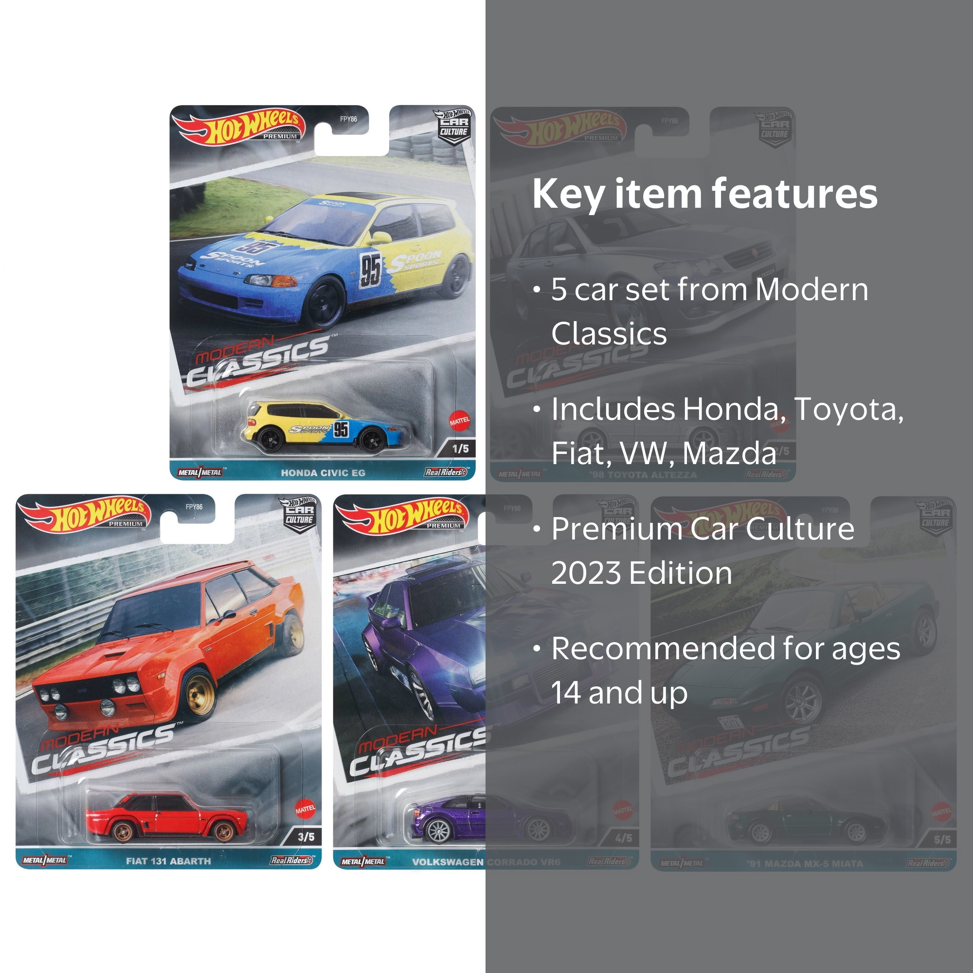 Hot Wheels モダンクランシック　他5台 Amazon.com: Hot Wheels Car Culture Nissans 300zx Twin Turbo