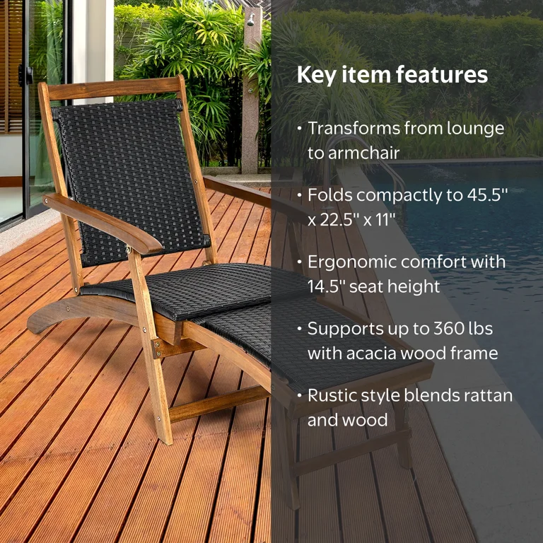 lounge chair wood sling chair frame