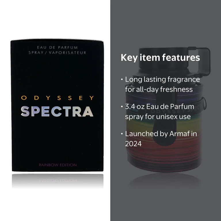 Armaf Odyssey Spectra Rainbow Edition, 3.4 oz EDP Spray, Oriental