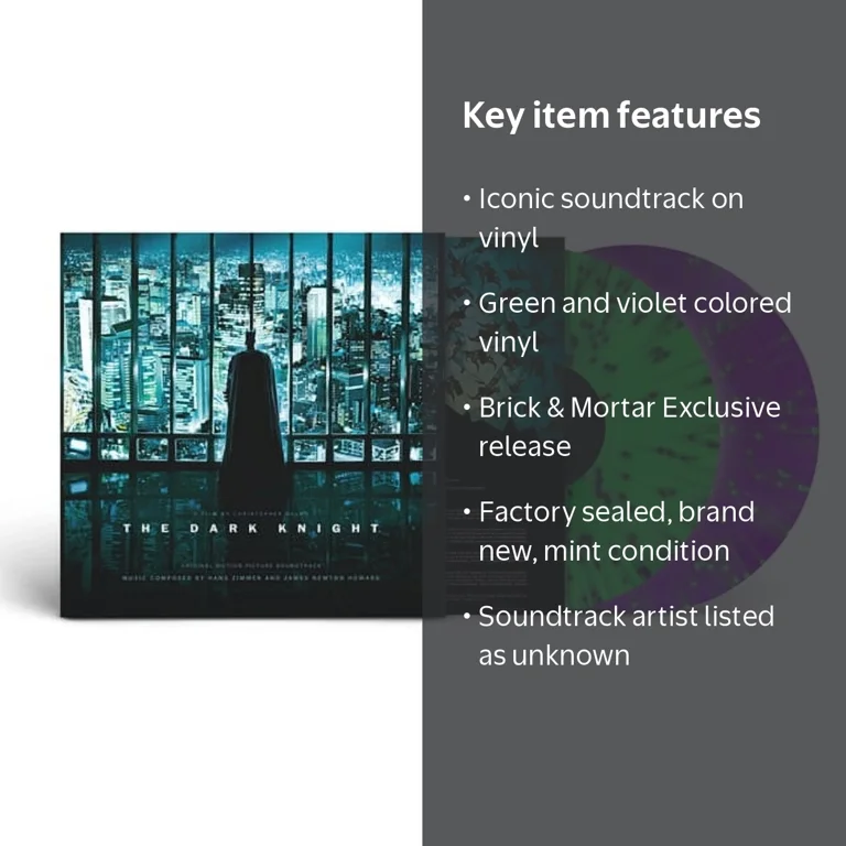 The Dark Knight (Original Soundtrack) Vinyl, Green and Violet