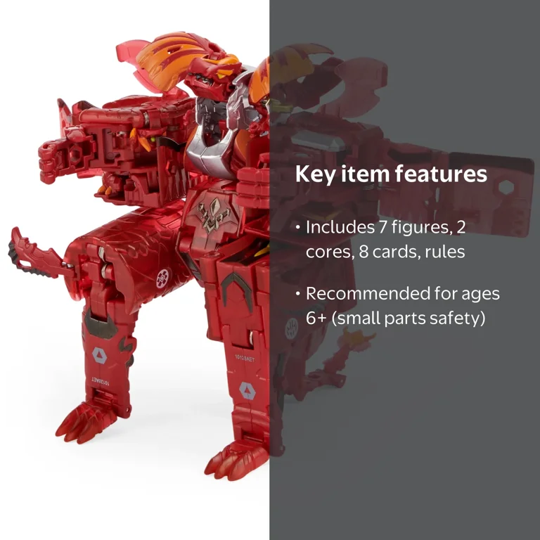 Bakugan GeoForge Dragonoid Battle Set, 7-in-1 Exclusive True Metal