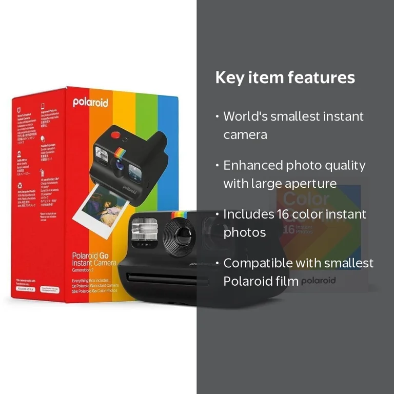 Polaroid Go Generation 2 Instant Film Camera, Everything Box