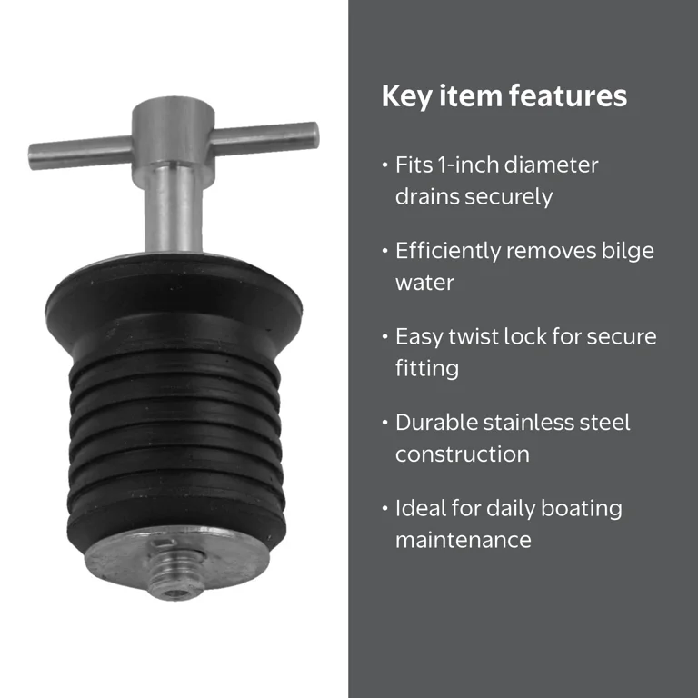 TALEA Stainless Steel Drain Strainer Screw Installation Tool – Ergonomic Wrench For Tightening Sink Drain Plugs (M1053C001)