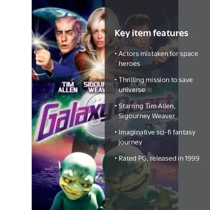 Paramount's Galaxy Quest (DVD) - Sci-Fi & Fantasy, Science Fiction