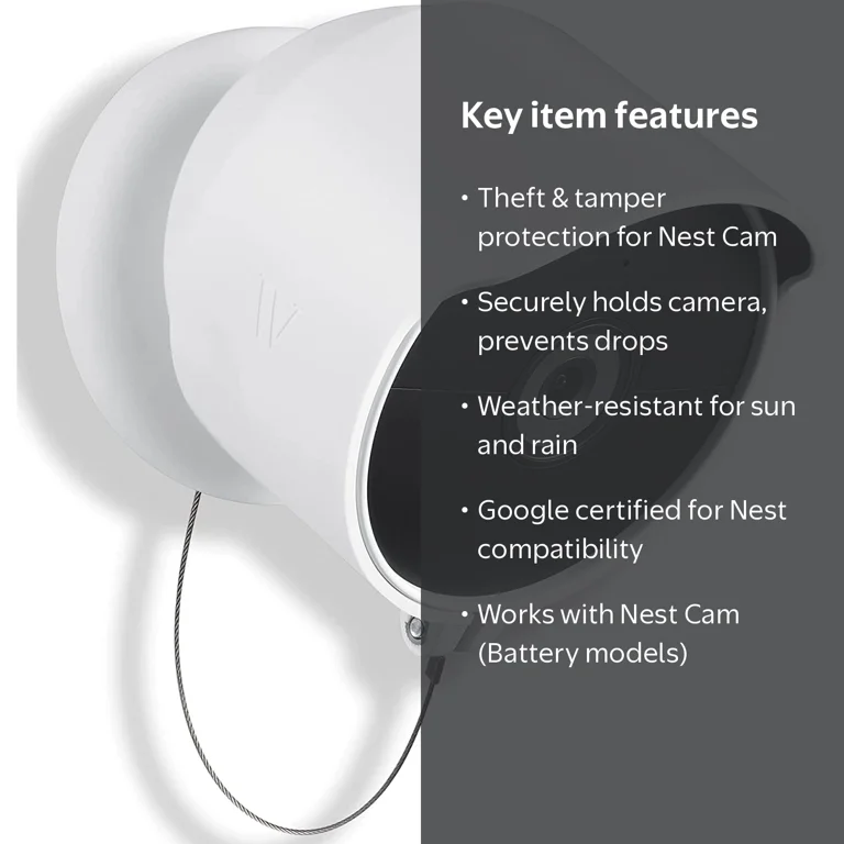 Wasserstein Anti-Theft Mount for Google Nest Cam Outdoor Indoor