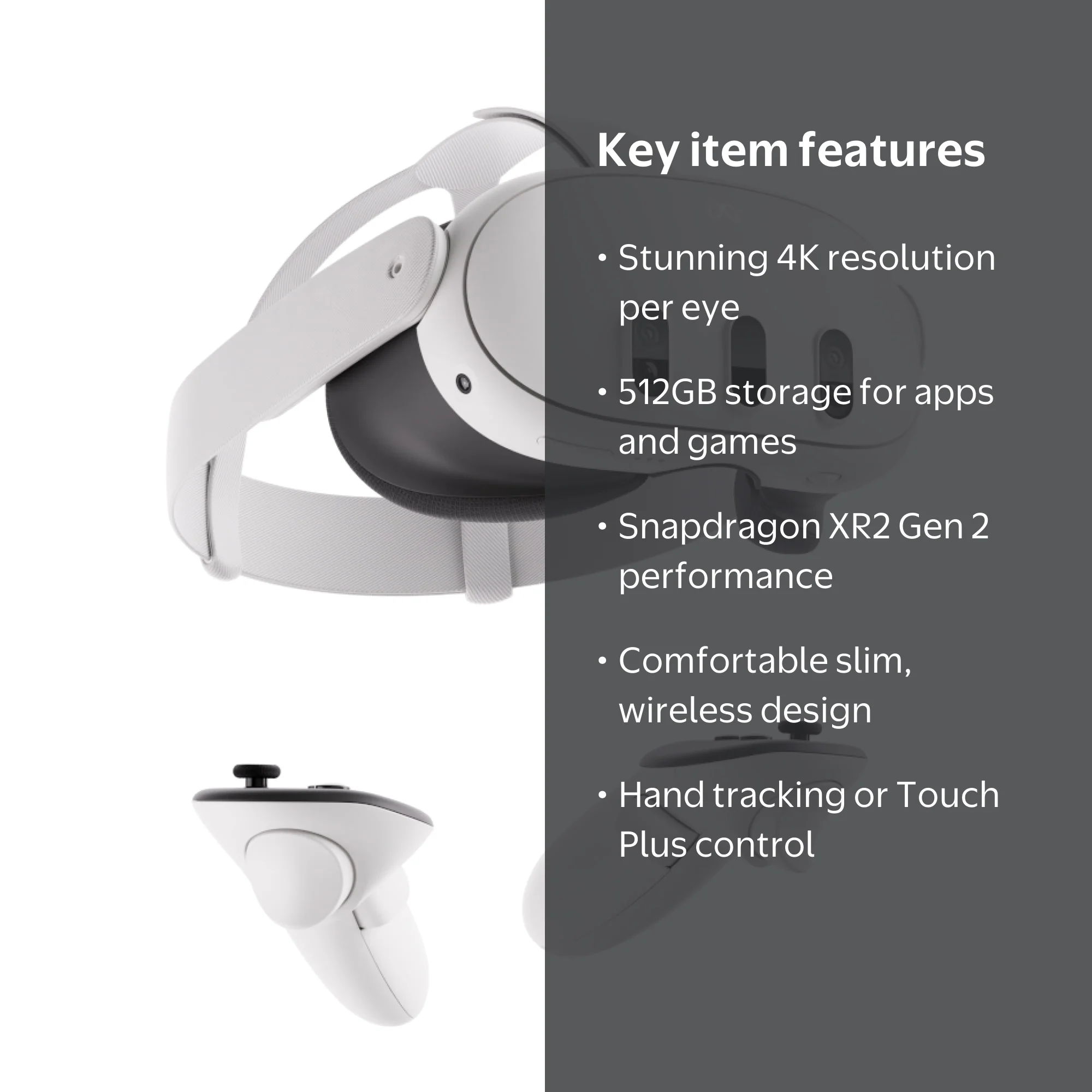 Meta Quest, 3 512GB, Mixed Reality with Infinite Display - Walmart.com