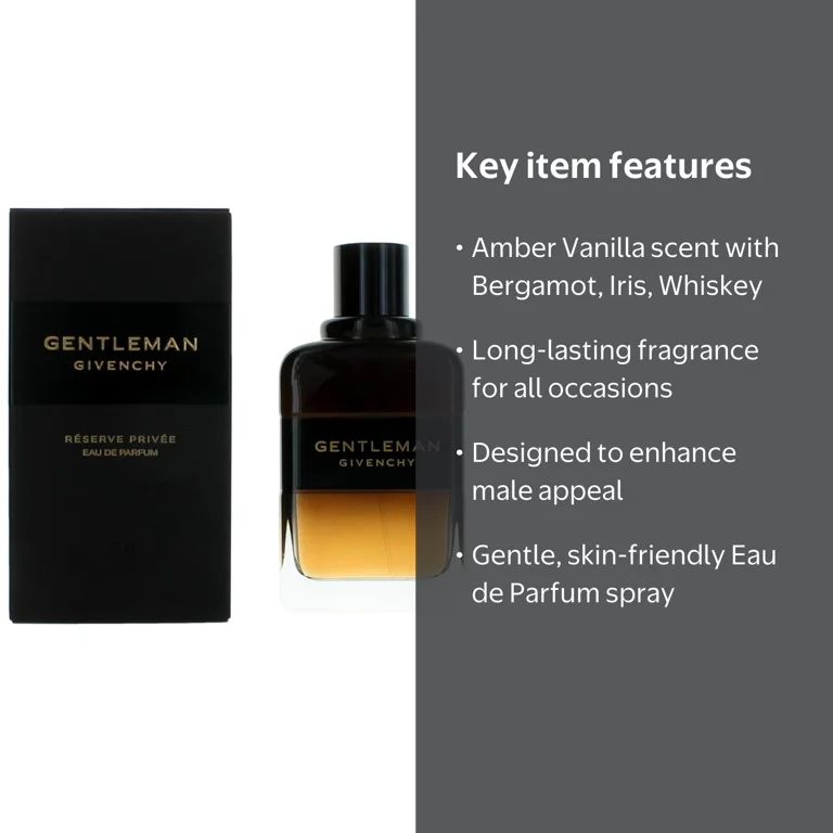 Givenchy Gentleman Reserve Privee, 3.3 oz EDP Spray, Amber Vanilla