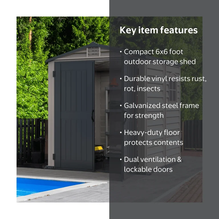 Superior Duramax 6x6 StoreMate Plus Vinyl Shed w/ Floor for