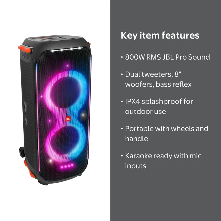 JBL PartyBox 710 Wireless Bluetooth Party Speaker with Built-in