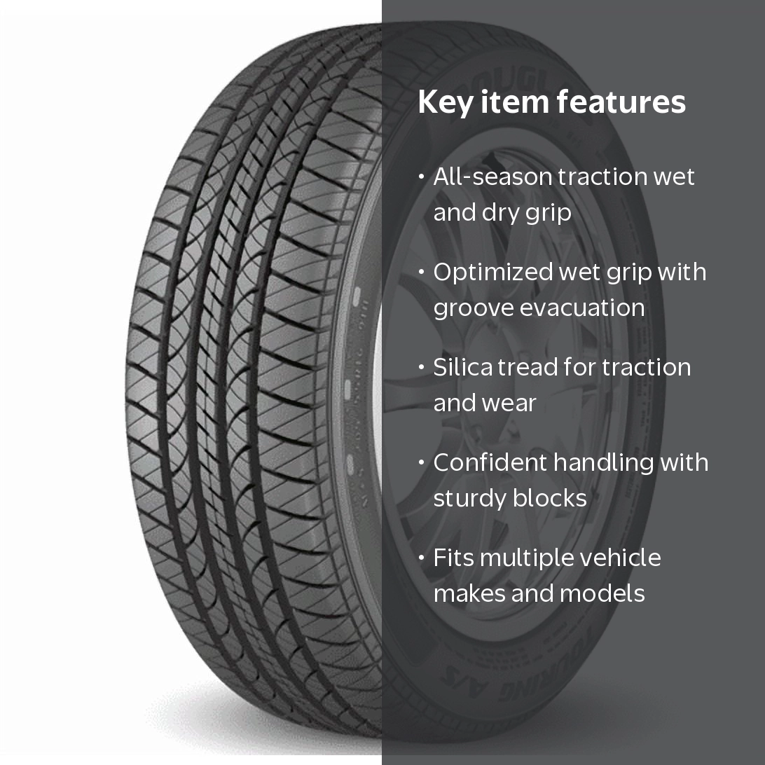 Douglas Touring A/S 205/65R16 95H All-Season Tire - Walmart.com