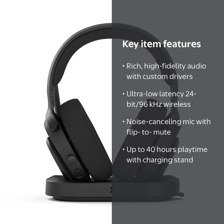 Fractal Design, Wireless RGB Gaming Headset, Black, 40 Hours