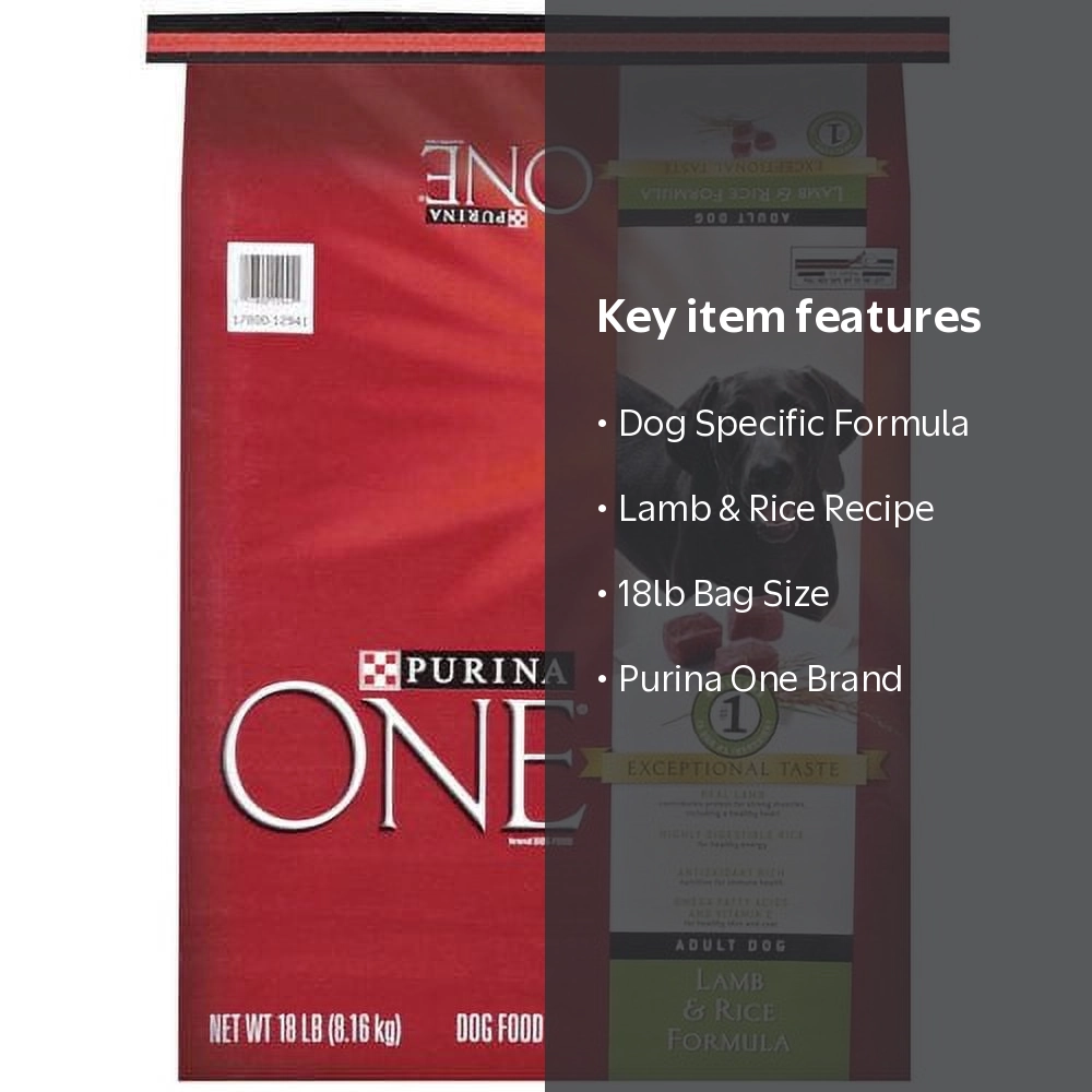 Purina One Dog Food - Lamb and Rice Formula, 18lb Bag - Walmart.com