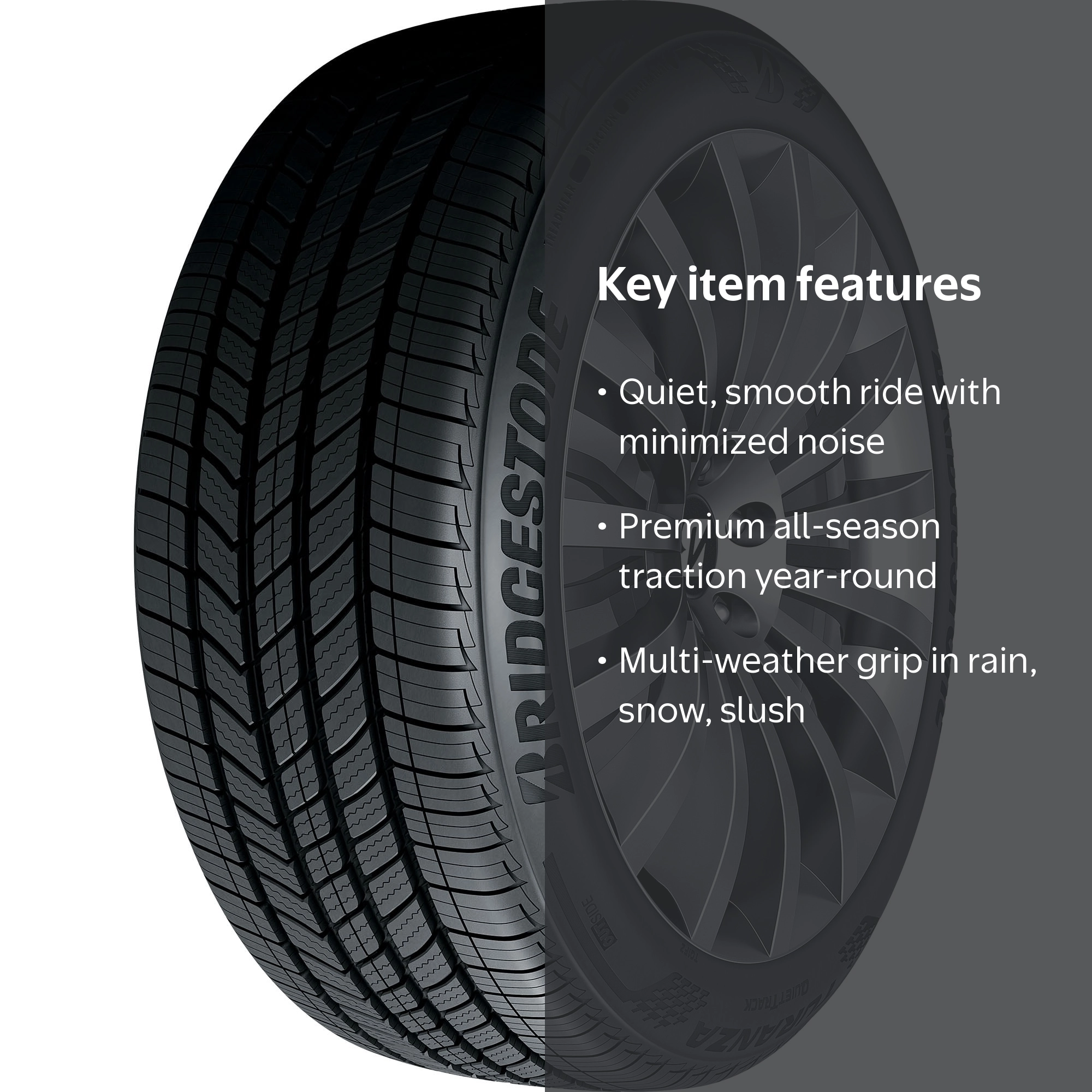 Bridgestone Turanza QuietTrack 205/60R16 92V All-Season Passenger