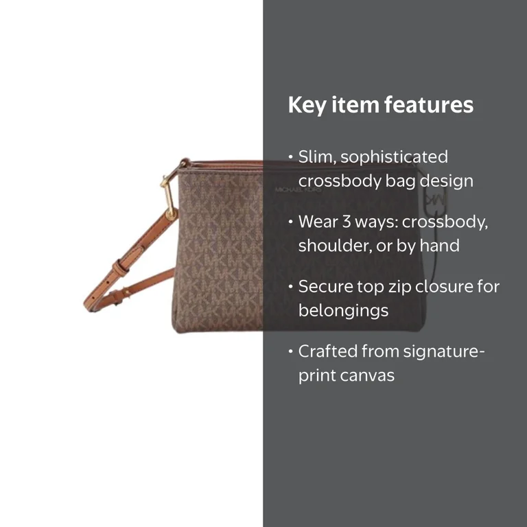 Michael Kors Women's Trisha Crossbody Bag, Medium, Saffiano