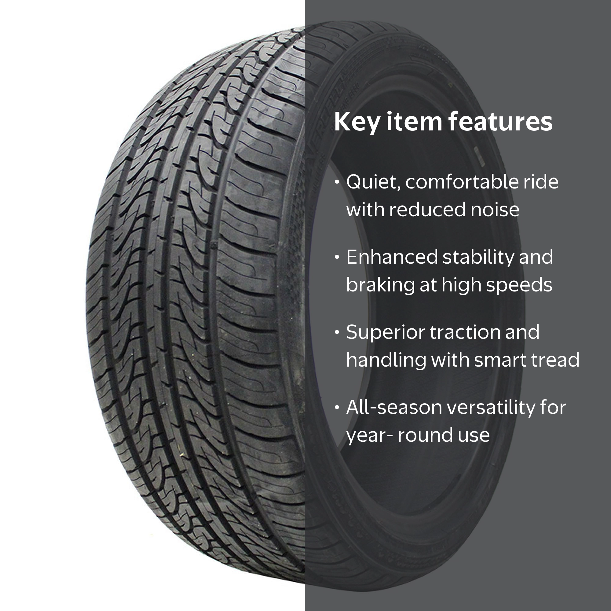 Vercelli, Passenger Tire, 245/45ZR20 103W XL, All Season - Walmart.com