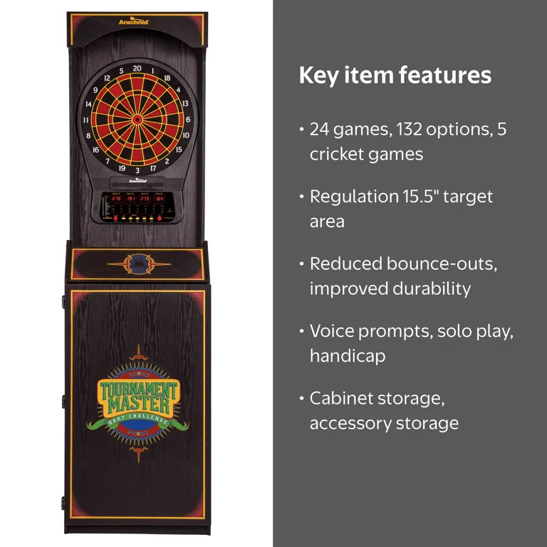 Arachnid, Dartboard, 15.5 inch, Electronic Cricket Game - Walmart.com