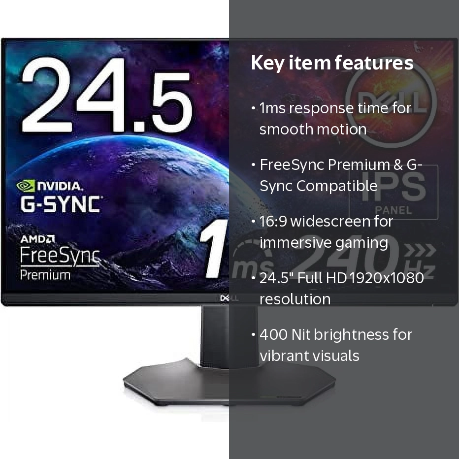 Dell, Gaming LCD Monitor, S2522HG 25