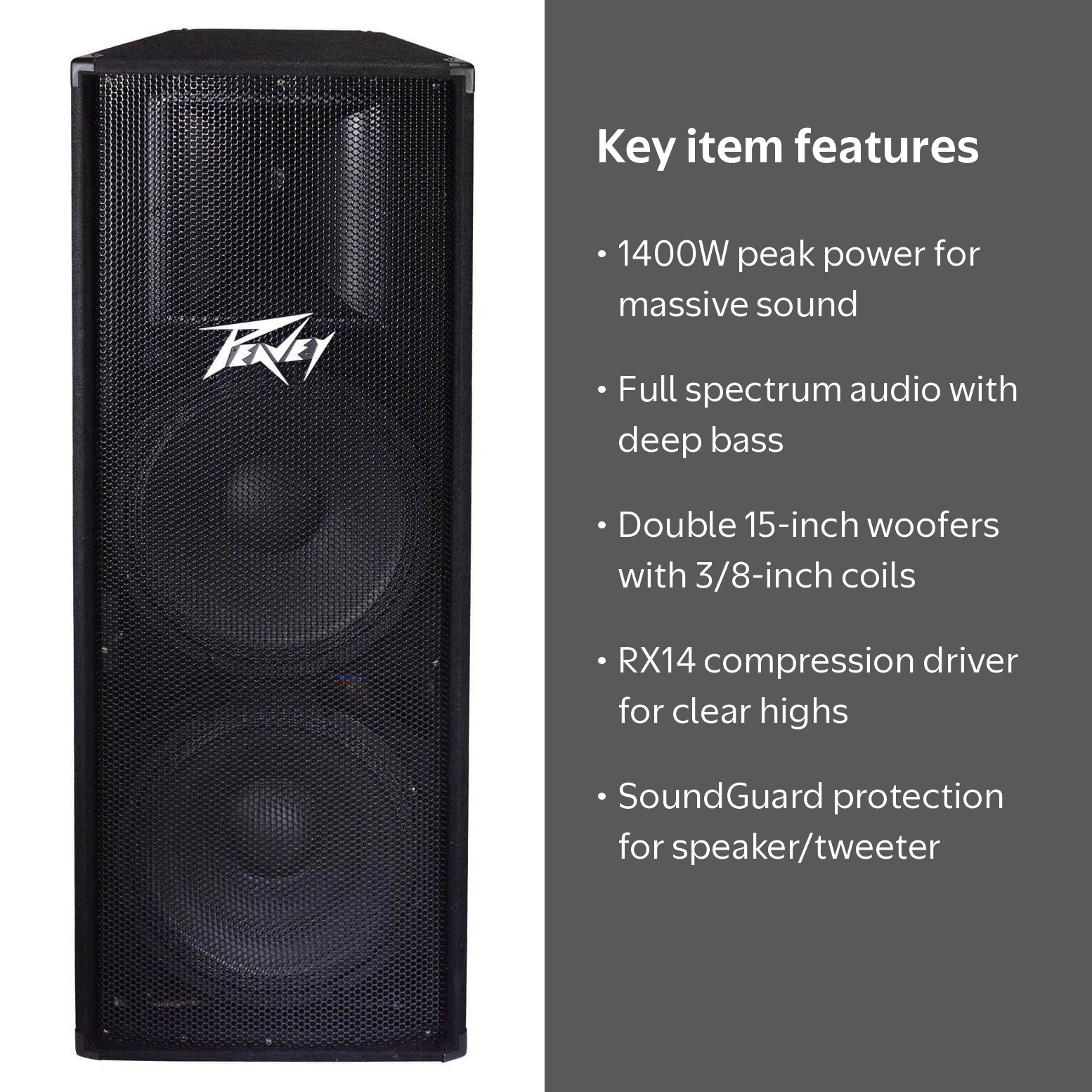 Peavey 2 Way 1400W Double 15